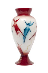 high vase isolated on white