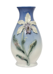 high vase isolated on white