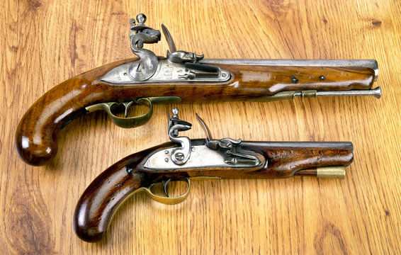  Real Flintlock Pistols.
