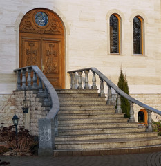 stairs tu Armenian Apostolic church Riga Latvia