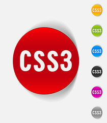 realistic design element. CSS3