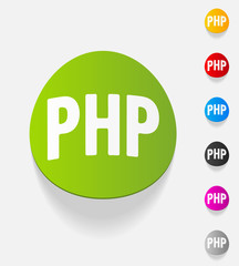 realistic design element. PHP