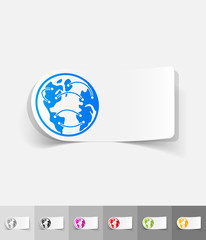 realistic design element. globe