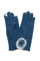 fashionable gloves on a white background
