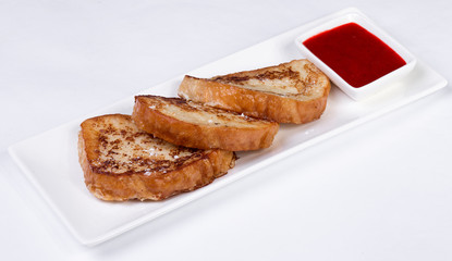 continental breakfast - toast, jam
