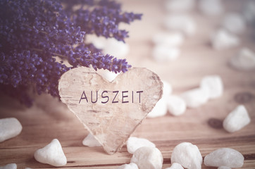 Auszeit, Lavendel mit Herz