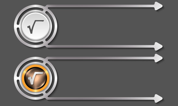 Silver abstract boxes for your text and radix icon