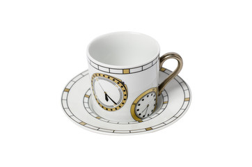 cup of coffee with a pattern