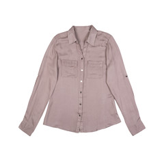 pink silk blouse isolated on a white