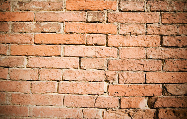 Red brick wall texture background