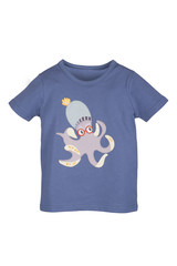 children T-shirt with a pattern isolated on white