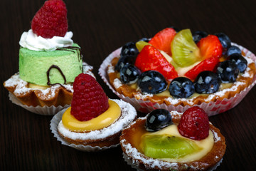 Pastry with berries