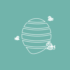 Bee hive icon