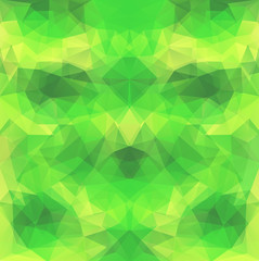 Yellow-Green Polygonal Vector Background