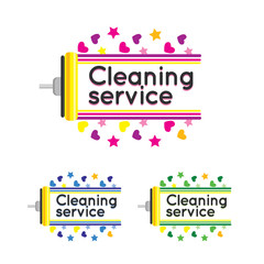 Logo for cleaning service