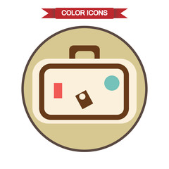 Travel suitcase icon