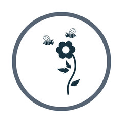 Flower pollination icon