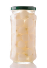 onions preserved in glass jar