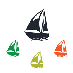 Fototapeta premium Yacht icon