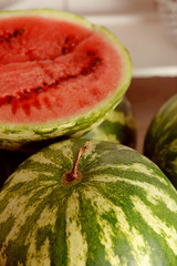 Watermelons closeup