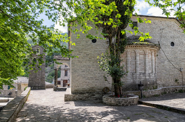 Street in Syrrako village, Epirus, Greece
