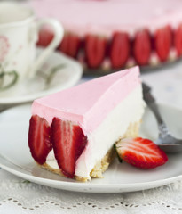 Strawberry yogurt cake