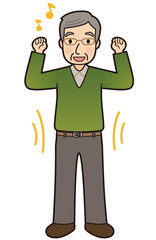 健康な高齢者　男性　元気
