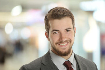 Fototapeta premium Young Businessman at the airport