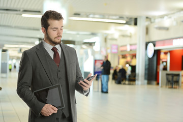 Young Businessman at the airport