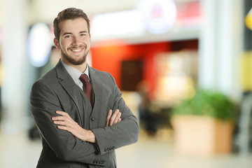 Young Businessman at the airport