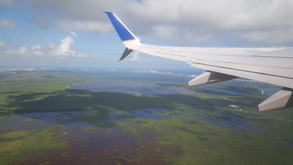 Take off from Cancun Airport