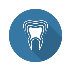 Oral Health Icon. Flat Design.