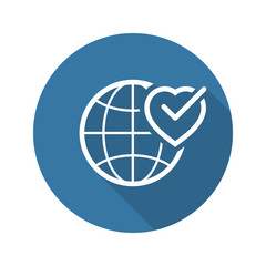 Health Assistance Icon. Flat Design.