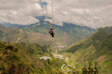 Silhouette Of Young Man On A Swing  © APS