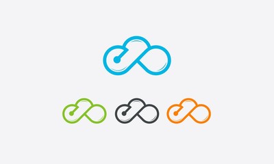 cloud logo vector