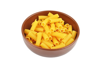 Wholegrain italian pasta in dish