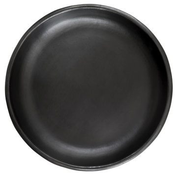 Black Plate Isolated on White