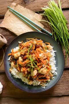 Rice with chicken