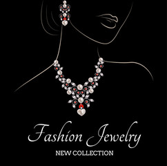 Woman and jewelry