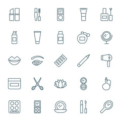 Beauty vector icons set