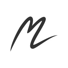 Obraz premium Initial M Stroke