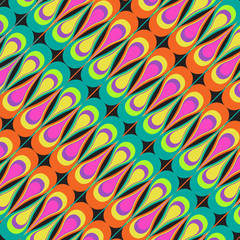 Colorful repeating diagonal  pattern. - 98537515