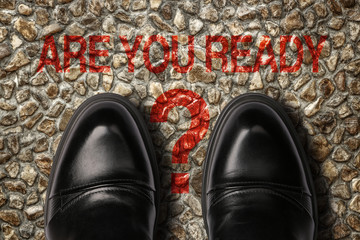 Shoes With Text Are you ready