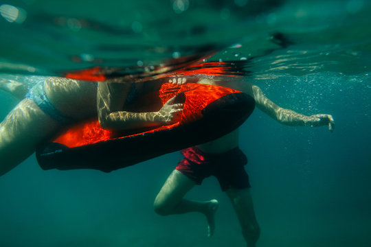 underwater scooter seabob unidentified man dive