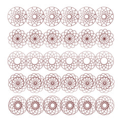 Vintage decorative borders set