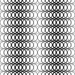 Seamless black and white background with abstract geometric shapes