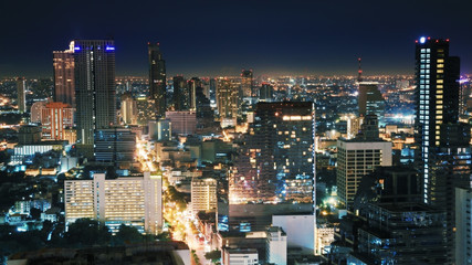 Naklejka premium Night city