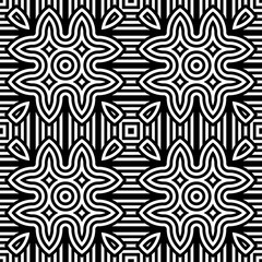 Design seamless monochrome geometric pattern