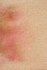 Watercolor painting on recycle paper.