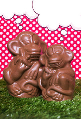 Chocolate monkeys figures